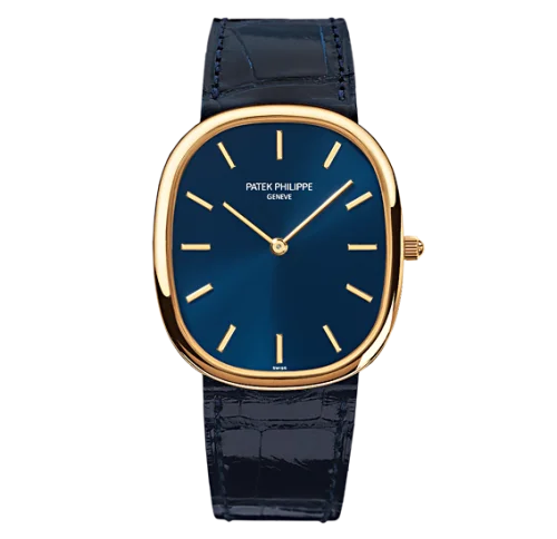 Patek Philippe - 3738/100J-012 Golden Ellipse 3738 Yellow Gold / Blue