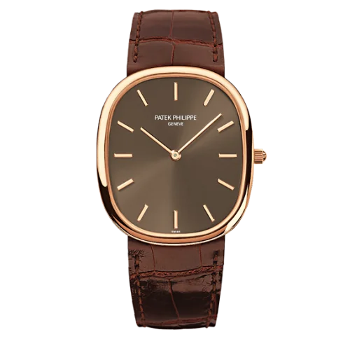 Patek Philippe - 3738/100R-001 Golden Ellipse 3738 Rose Gold / Brown