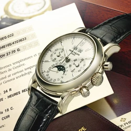Patek Philippe - 3970EG-022 Perpetual Calendar Chronograph 3970 White Gold / Silver