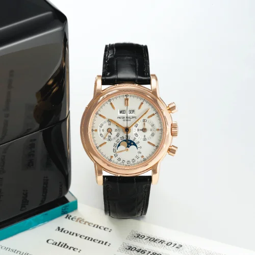Patek Philippe - 3970ER-012 Perpetual Calendar Chronograph 3970 Rose Gold