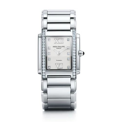 Patek Philippe - 4910/10A T Twenty~4 4910 Tiffany Stainless Steel / White