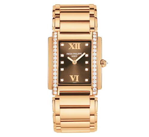 Patek Philippe - 4910/11R-010 Twenty~4 4910 Rose Gold / Brown