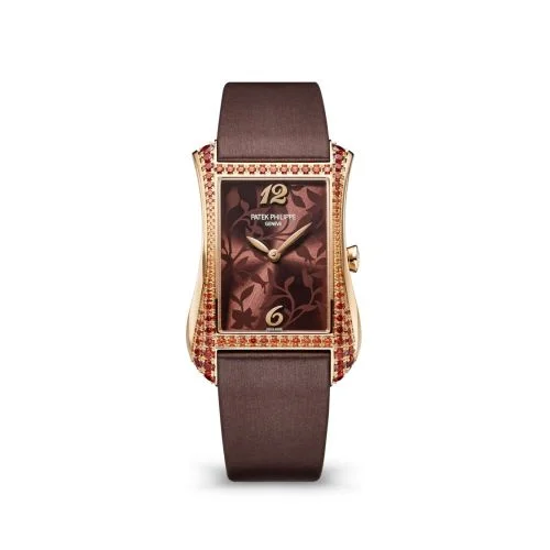 Patek Philippe - 4962/200R-001 Gondolo Serata Rose Gold - Spessartite / Brown Floral