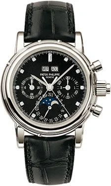 Patek Philippe - 5004P-033 Perpetual Calendar Split Seconds Chronograph 5004 Platinum / Black Diamond