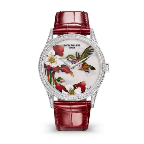 Patek Philippe - 5077/100G-033 Calatrava 5077 White Gold / Diamond / Hummingbirds