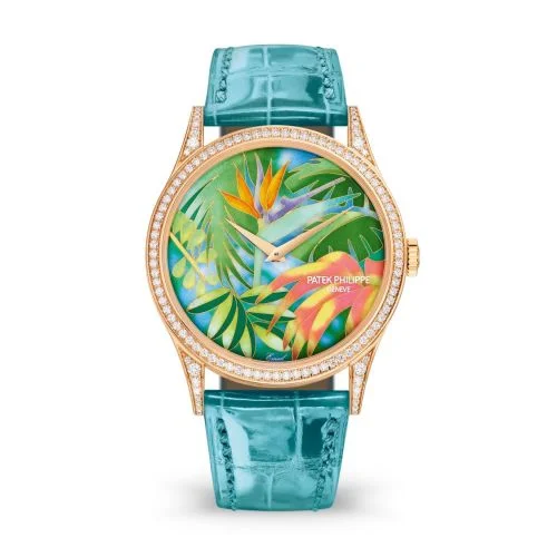 Patek Philippe - 5077/100R-037 Calatrava 5077R Tropical Plants / Strelitzias