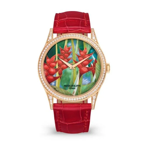 Patek Philippe - 5077/100R-038 Calatrava 5077R Tropical Plants / Heliconias