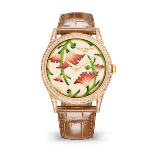 Patek Philippe - 5077/100R-039 Calatrava 5077 Rose Gold / Japanese Floral Motifs