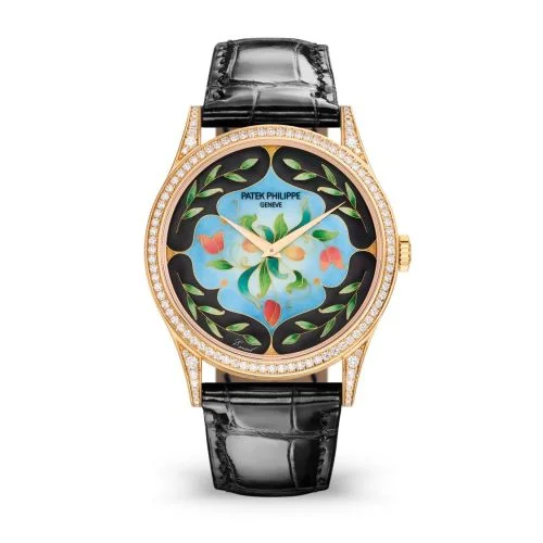 Patek Philippe - 5077/100R-045 Calatrava 5077 Rose Gold / Diamond / Floral Caprice