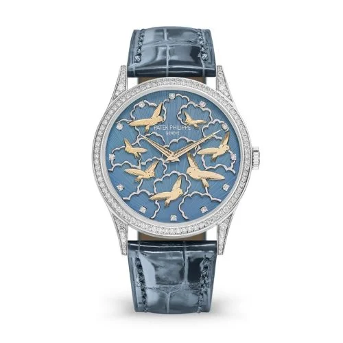 Patek Philippe - 5077/101G-010 Calatrava 5077G Pictures in Relief / Birds and Clouds