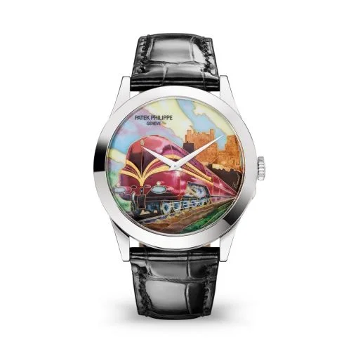 Patek Philippe - 5089G-086 Calatrava 5089 White Gold / Steam Locomotives