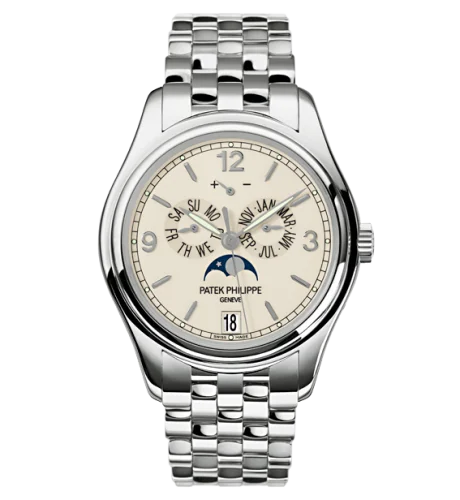 Patek Philippe - 5146/1G-001 Annual Calendar 5146 White Gold / Cream / Bracelet