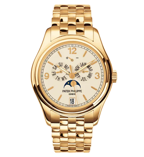 Patek Philippe - 5146/1J-001 Annual Calendar 5146 Yellow Gold / Cream / Bracelet
