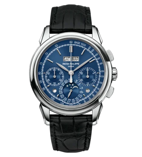 Patek Philippe Perpetual Calendar Chronograph 5270 White Gold / Blue Double Chin