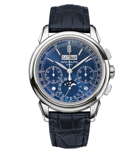Patek Philippe Perpetual Calendar Chronograph 5270 White Gold / Blue