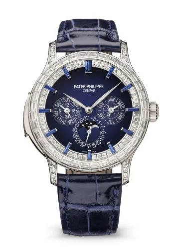 Patek Philippe - 5374/300P-001 Minute Repeater Perpetual Calendar Haute Joaillerie 5374 Platinum / Blue