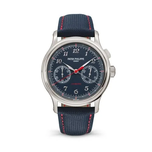 Patek Philippe Monopusher Chronograph 5470 Platinum / Blue