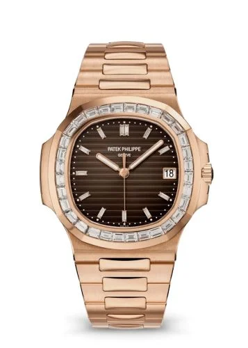 Patek Philippe - 5723/1R-010 Nautilus 5723 Rose Gold - Diamond / Brown