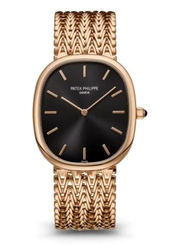 Patek Philippe - 5738/1R-001 Golden Ellipse 5738 Rose Gold / Black / Bracelet