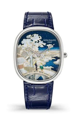 Patek Philippe - 5738/50G-025 Golden Ellipse 5738 Snow-Covered Landscape