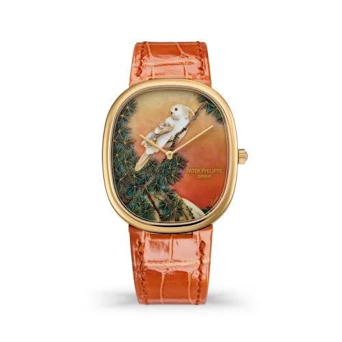 Patek Philippe - 5738/50J-011 Golden Ellipse 5738 Yellow-Crested Cockatoo