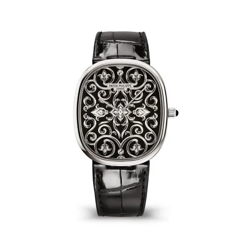 Patek Philippe - 5738/51G-001 Golden Ellipse 5738 White Gold / Arabesques and Volutes