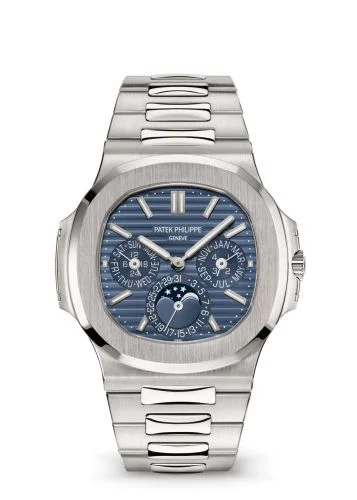 Patek Philippe - 5740/1G-001 Nautilus Perpetual Calendar 5740 White Gold / Blue
