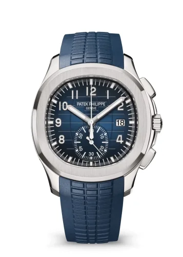 Patek Philippe Patek Philippe - 5968G-001 Aquanaut Chronograph 5968 White Gold / Blue / Rubber