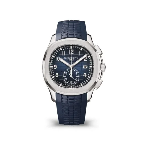 Patek Philippe Patek Philippe - 5968G-001 Aquanaut Chronograph 5968 White Gold / Blue / Rubber