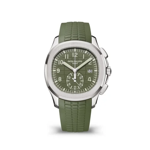 Patek Philippe Patek Philippe - 5968G-010 Aquanaut Chronograph 5968 White Gold / Green / Rubber