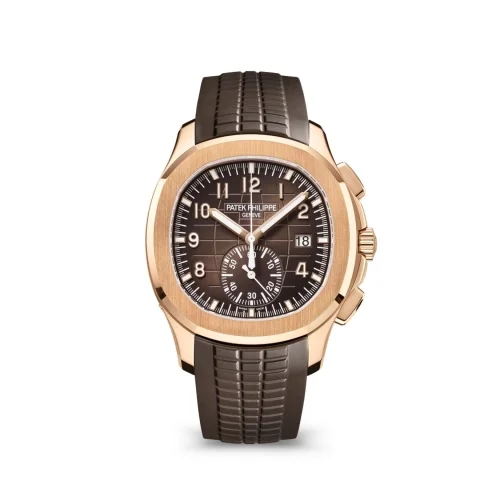Patek Philippe Patek Philippe - 5968R-001 Aquanaut Chronograph 5968 Rose Gold / Brown / Rubber