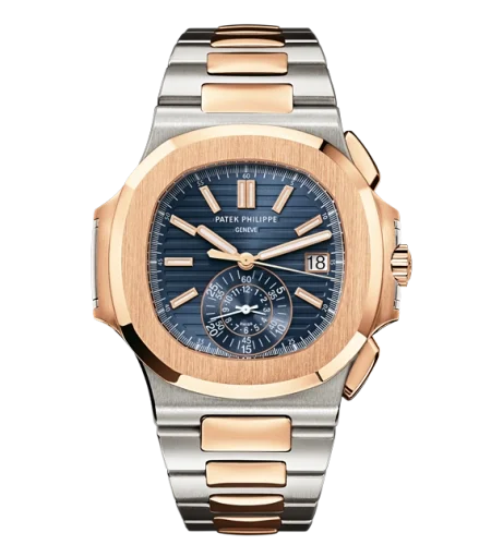 Patek Philippe Patek Philippe - 5980/1AR-001 Nautilus 5980 Stainless Steel / Rose Gold / Blue