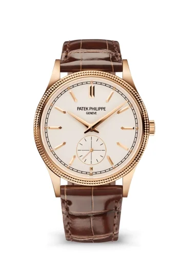 Patek Philippe Patek Philippe - 6119R-001 Calatrava Clous de Paris Rose Gold / Silver