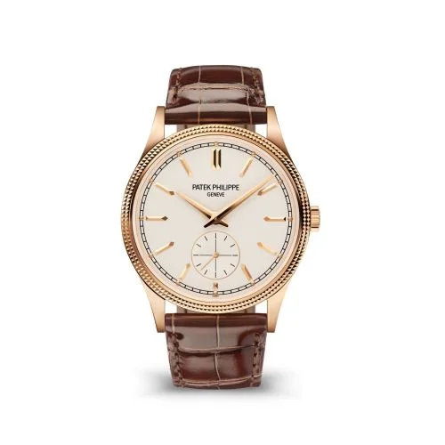 Patek Philippe Patek Philippe - 6119R-001 Calatrava Clous de Paris Rose Gold / Silver