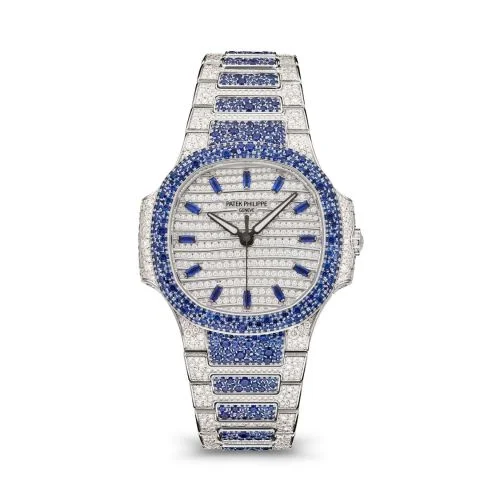 Patek Philippe Patek Philippe - 7118/1451G-001 Nautilus 7118 Haute Joaillerie White Gold - Sapphire