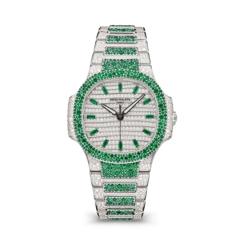 Patek Philippe Patek Philippe - 7118/1453G-001 Nautilus 7118 Haute Joaillerie White Gold - Emerald