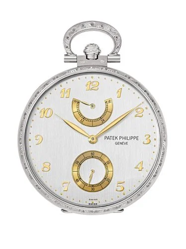Patek Philippe - 982/177G Pocket Watch Lepine Power Reserve White Gold / From Mother to Daughter