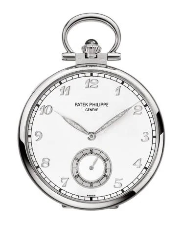 Patek Philippe - 992/152G Pocket Watch Lepine White Gold / View of Geneva