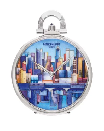 Patek Philippe - 993/101G Pocket Watch Lepine White Gold / Manhattan-Brooklyn