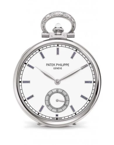 Patek Philippe - 995/109G Pocket Watch Lepine White Gold / Mount Rushmore