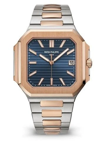 Patek Philippe - 5821/1AR-001 Cubitus Date 45 Stainless Steel - Rose Gold / Blue