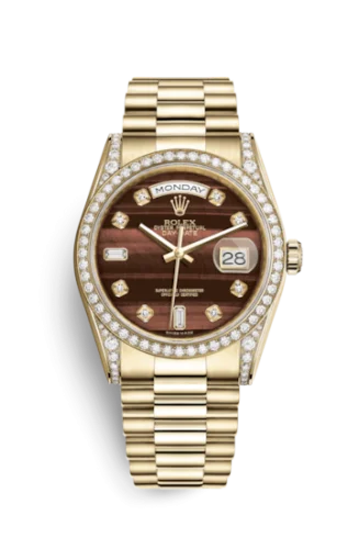 Rolex - 118388-0129 Day-Date 36 Yellow Gold Diamonds / President / Bull's Eye