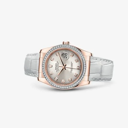 Rolex - 116185-0030 Datejust 36 Everose Strap Pink Diamonds