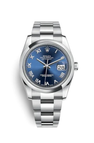 Rolex - 116200-0060 Datejust 36 Stainless Steel Domed / Oyster / Blue Roman