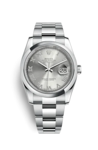 Rolex - 116200-0062 Datejust 36 Stainless Steel Domed / Oyster / Rhodium Roman