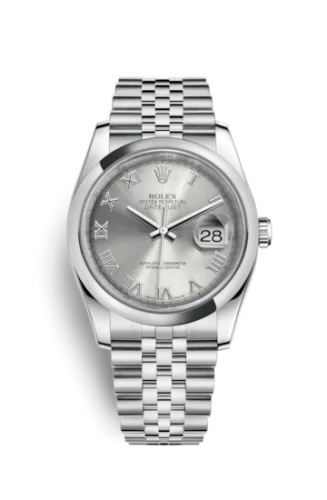 Rolex - 116200-0067 Datejust 36 Stainless Steel Domed / Jubilee / Rhodium Roman