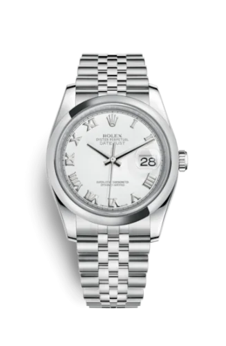 Rolex - 116200-0070 Datejust 36 Stainless Steel  Domed / Jubilee / White Roman