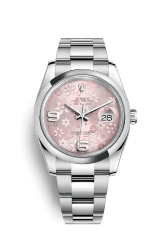 Rolex - 116200-0072 Datejust 36 Stainless Steel Domed / Oyster / Pink Floral