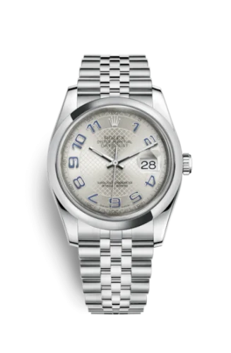 Rolex - 116200-0088 Datejust 36 Stainless Steel Domed / Jubilee / Silver Arabic