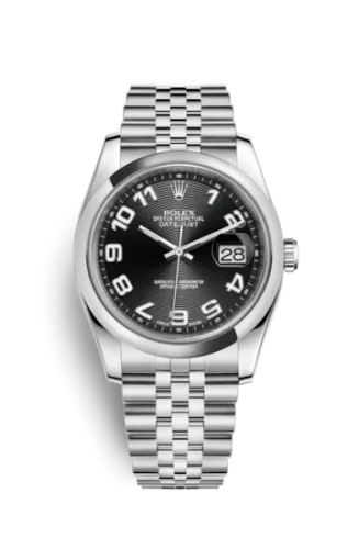 Rolex - 116200-0093 Datejust 36 Stainless Steel Domed / Jubilee / Black Arabic